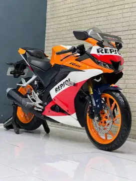 Yamaha R15 V3 2021 cover Repsol warna asli biru