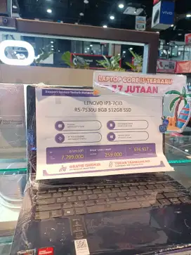 LENOVO IP3-7CID 8GB 512GB SSD