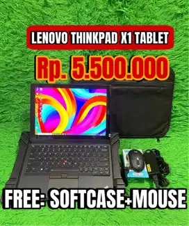 Jual Laptop Lenovo Thinkpad X1 TABLET Intel Core i7-7Y75 RAM 16GB