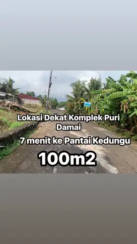 Tanah Di Tabanan Dekat Pantai Kedungu 100m2