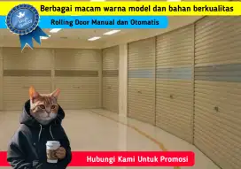 Rolling Door Manual dan Otomatis Model Terbaru Berkualitas Harga Promo