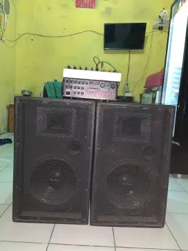 Sound system :Amplifier + speaker + mixer