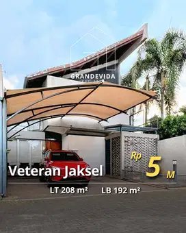 DIJUAL RUMAH DALM TOWNHOUSE AREA VETERAN