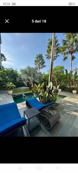 Villa dengan Tanah besar  dan bagus di area pantai pererenan