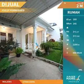 Dijual Rumah Full Furnish Kawasan Tenang di Istana Dieng Malang