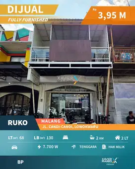 Ruko Bagus Cantik Terawat Bersih di Candi Candi Lowokwaru Malang