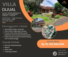 Dijual! Tanah Strategis & Eksklusif di Kawasan Puncak – Cianjur