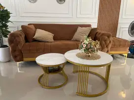Jual kursi ruang tamu set dengan meja mewah