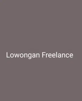Lowongan freelance