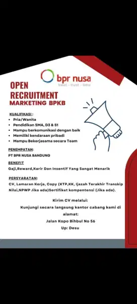 Sales/marketing dana tunai