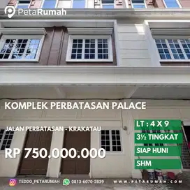Townhouse komplek perbatasan palace daerah krakatau dan setia jadi