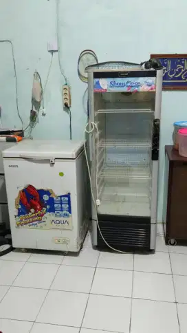 kulkas Showcase Dan Freezzer Sanyo