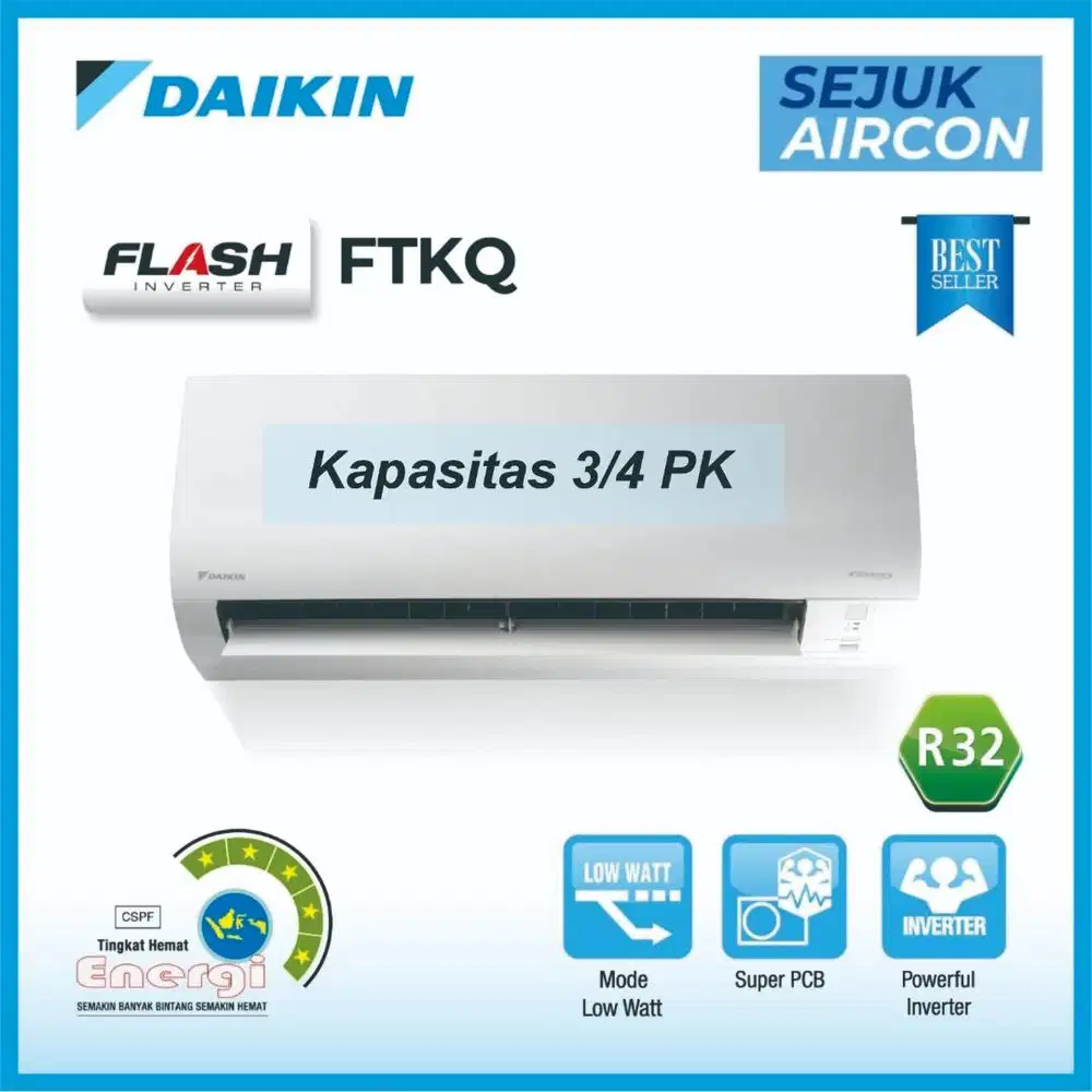 AC DAIKIN 0.75 PK type FTKQ20UVM INVERTER