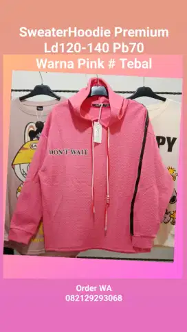 Sweater Hoodie Pink