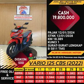 KREDIT TANPA DP VARIO 125 CBS TH 2022 BAYAR PAKAI CC / PAYLATER