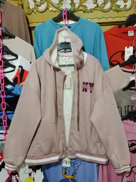 Jaket Hoodie Coklat