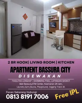 Disewakan Apartemen Murah Bassura 2 kamar Hook