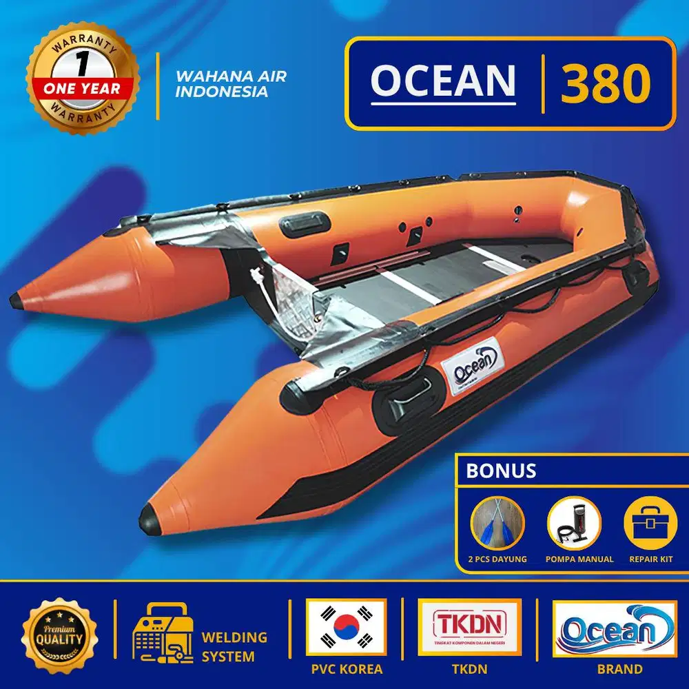 PERAHU KARET RESCUE 380 OCEAN, PERAHU BANJIR, PERAHU BENCANA