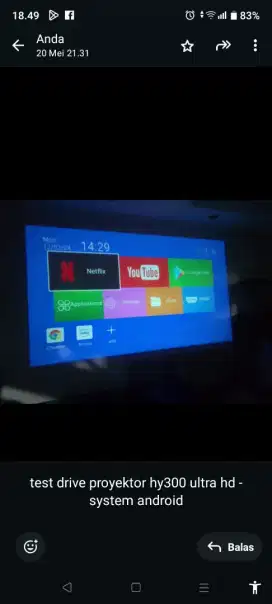 proyektor android