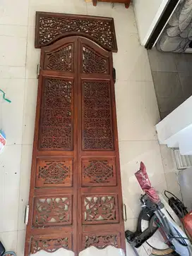 Pintu jati ukir full jati