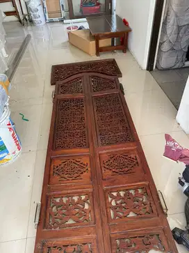 Pintu jati ukir full jati
