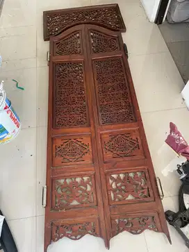 Pintu jati ukir full jati
