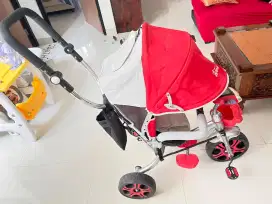 Dijual sepeda anak rodan 3 warna merah merk famili premium