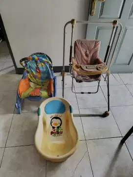 Dijual Second 3 in 1 (Ayunan, Bouncer, Bak Mandi Bayi Anak)(Nego)
