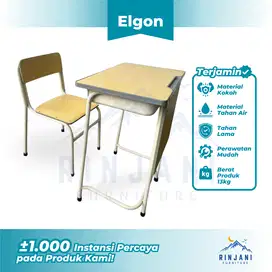 Meja Sekolah tipe ELGON [1 SET] - Meja kursi sekolah | Bangku sekolah