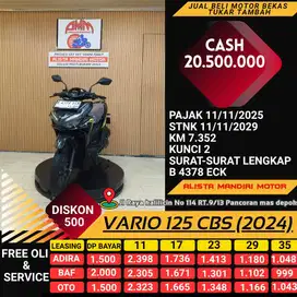 KREDIT TANPA DP VARIO 125 CBS TH 2024 BAYAR PAKAI CC / PAYLATER