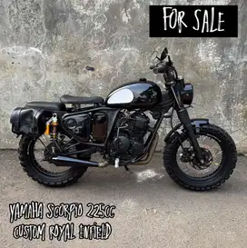 Yamaha scorpio custom royal enfield bobber chopper scrambler