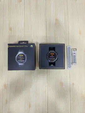 ( Second ) Huawei Watch GT 5 Pro 46mm - Black | Resmi | Fullset