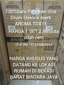 100%br TERMURAH DRUM ELEKTRIK CINA AROMA TDX15