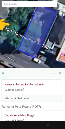 TANAH JALAN UTAMA PERSADA KEROBOKAN