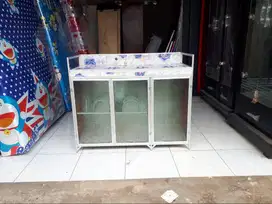 Dijual rak kompor minimalis rak kompor rata 3 pintu rak kompor murah