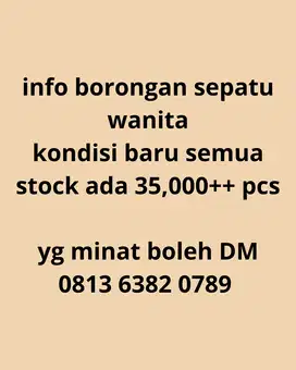 info borongan all in Sepatu