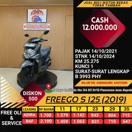 YAMAHA FREEGO S TH 2019 PLAT JKT BISA CASH / KREDIT