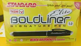 Boldliner pulpen 1.0 hitam isi 12