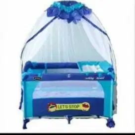 Box bayi pliko warna biru