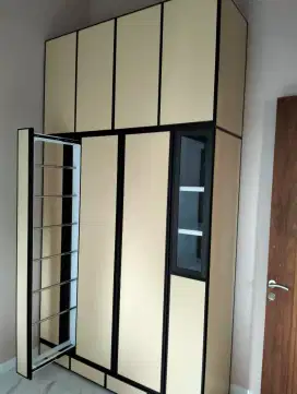 Lemari baju minimalis, full acp