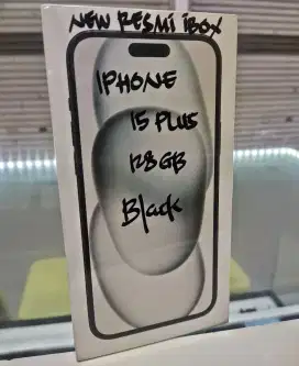 Iphone 15 Plus + - 15+ 128GB Black BNIB Garansi Resmi Indonesia