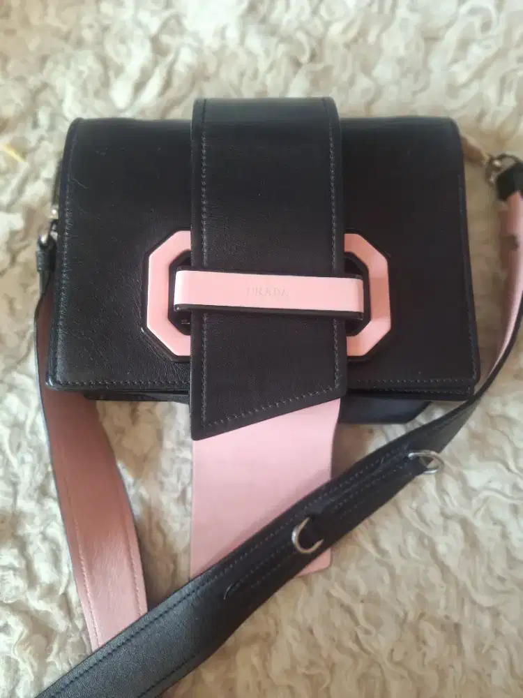 Tas prada ribbon plex authentic