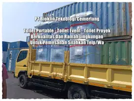 Toilet Outdoor, WC Portable, Toilet Modern Mudah Dipindahkan Ready Sto