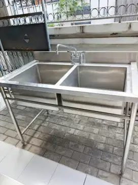 Sink double stainles