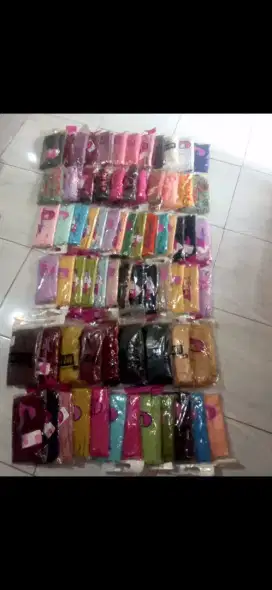 Krudung miulan dan gamis brukat putih