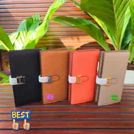 HERMES - DOMPET LIPAT UNISEX BAHAN KULIT ASLI