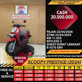 SCOOPY PRESTIGE TH 2024 PLAT DEPOK PAJAK ON BISA BAYAR VIA CC/PAYLATER