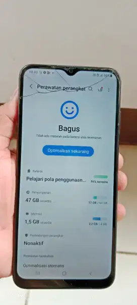Samsung a03s.  4/64. Mnus retak norml orian