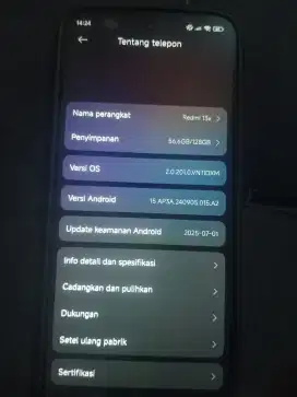 Redmi 13x Blue Pemakaian belum ada 1 bulan