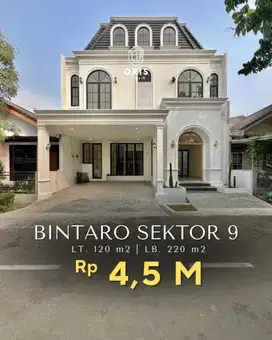 Rumah Brand New American Classic di Bintaro Jaya Sektor 9 Tangsel